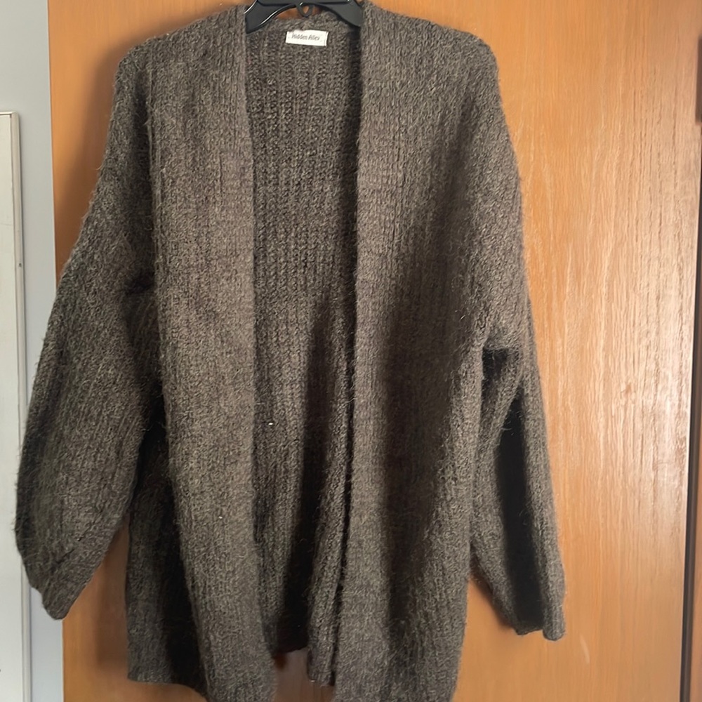 Brown cozy cardigan